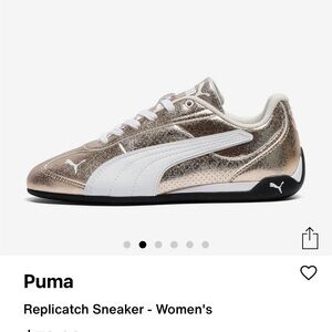 Puma Women's Metallic Rose Gold Low-Profile Sneakers